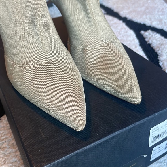 Yeezy Season 6 Beige Pointed Toe Heeled Boots - Picture 3 of 14